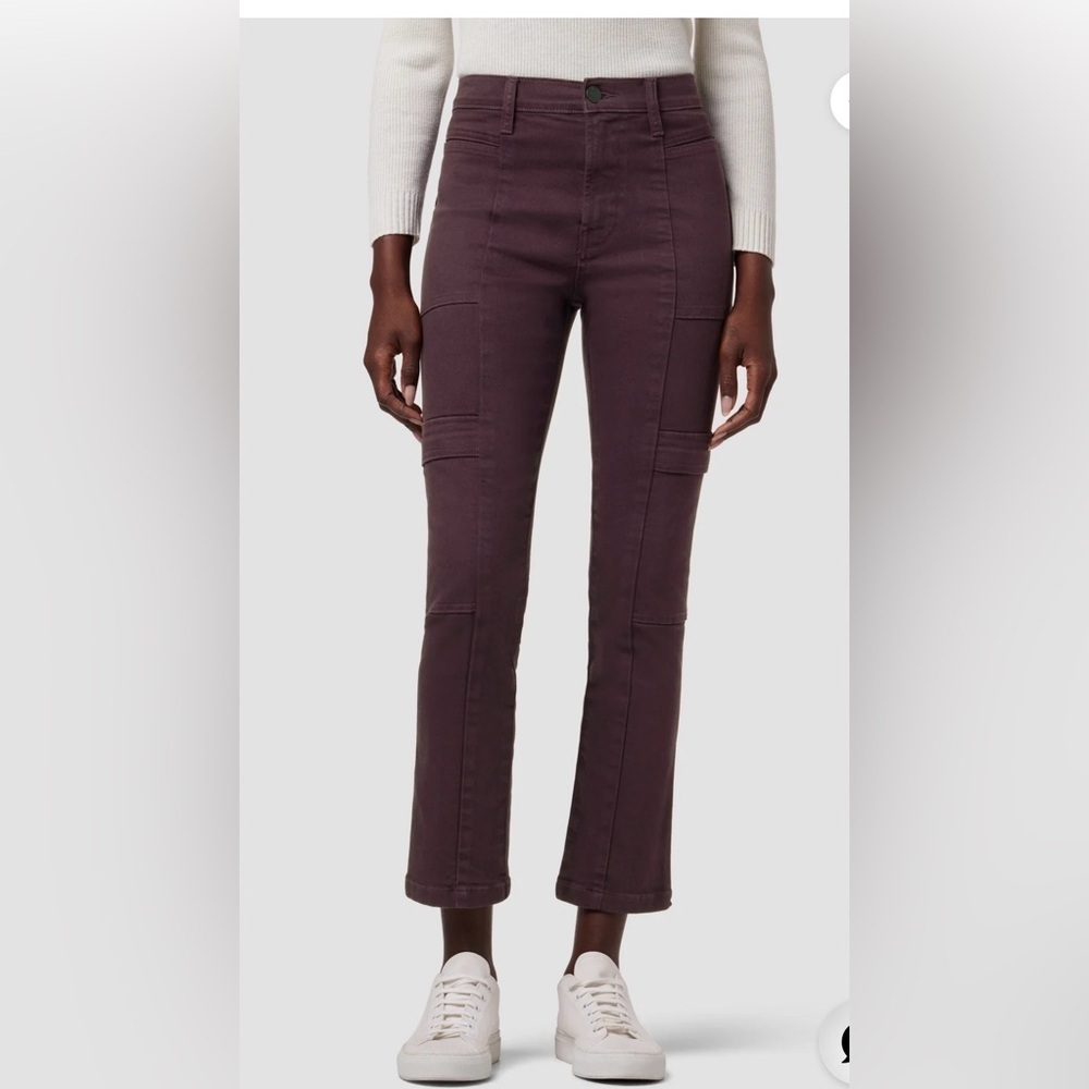 Hudson Jeans Wine Utility Cargo Button-Front Jeans NWT 28